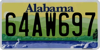AL license plate 64AW697