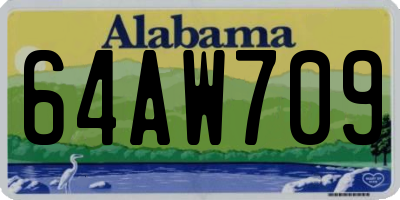 AL license plate 64AW709