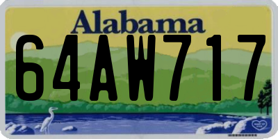 AL license plate 64AW717