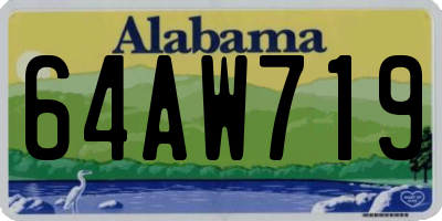 AL license plate 64AW719