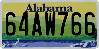AL license plate 64AW766