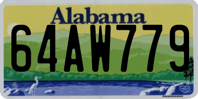 AL license plate 64AW779