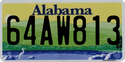 AL license plate 64AW813