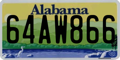 AL license plate 64AW866