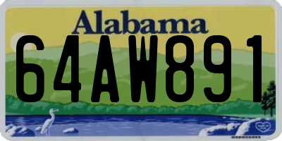 AL license plate 64AW891