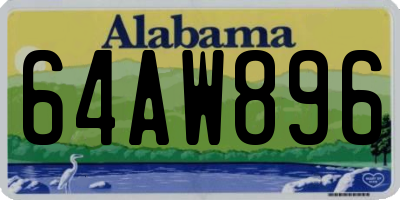 AL license plate 64AW896