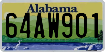 AL license plate 64AW901
