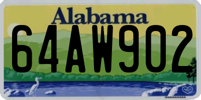 AL license plate 64AW902
