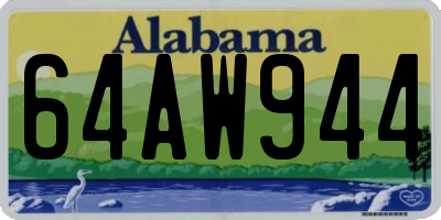 AL license plate 64AW944