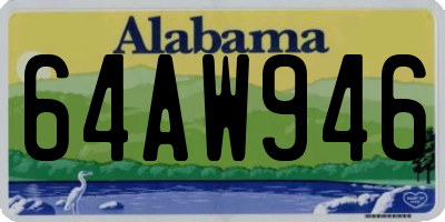 AL license plate 64AW946