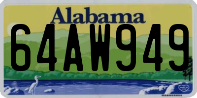 AL license plate 64AW949