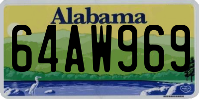 AL license plate 64AW969