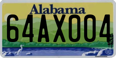 AL license plate 64AX004