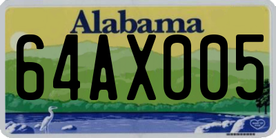 AL license plate 64AX005