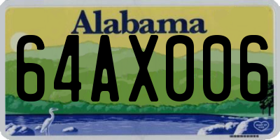 AL license plate 64AX006