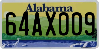 AL license plate 64AX009