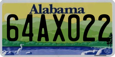 AL license plate 64AX022