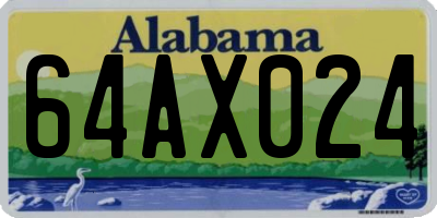 AL license plate 64AX024