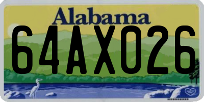 AL license plate 64AX026
