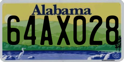 AL license plate 64AX028