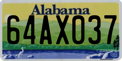 AL license plate 64AX037