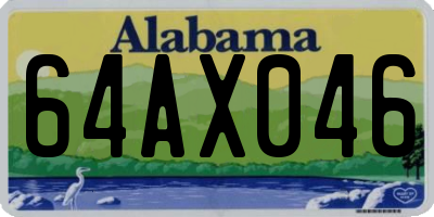 AL license plate 64AX046