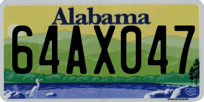 AL license plate 64AX047