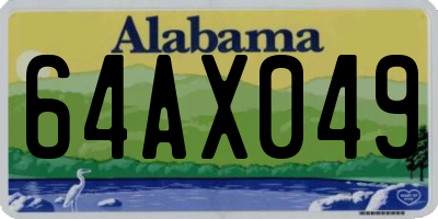 AL license plate 64AX049
