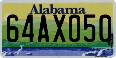 AL license plate 64AX050