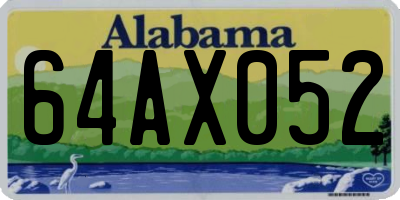 AL license plate 64AX052