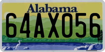 AL license plate 64AX056