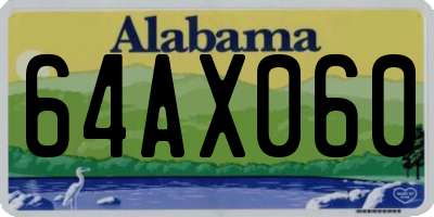 AL license plate 64AX060