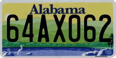 AL license plate 64AX062