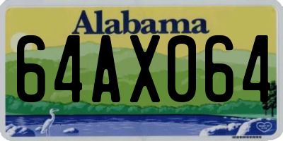 AL license plate 64AX064