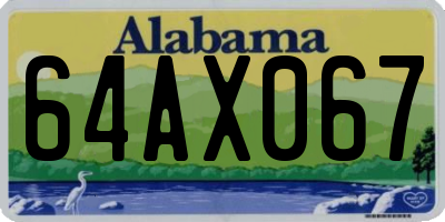AL license plate 64AX067
