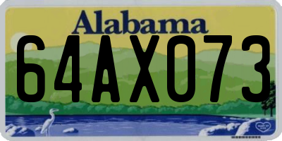 AL license plate 64AX073