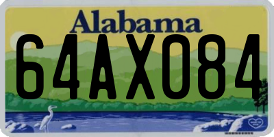 AL license plate 64AX084