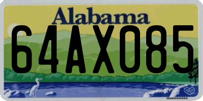 AL license plate 64AX085