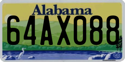 AL license plate 64AX088