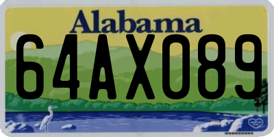 AL license plate 64AX089
