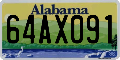 AL license plate 64AX091