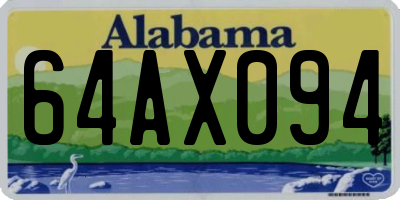 AL license plate 64AX094