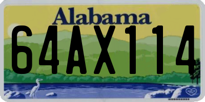 AL license plate 64AX114