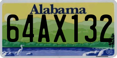 AL license plate 64AX132