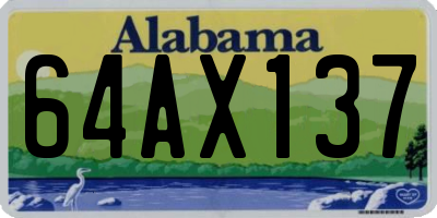 AL license plate 64AX137
