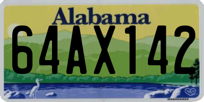 AL license plate 64AX142