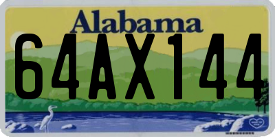 AL license plate 64AX144