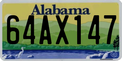 AL license plate 64AX147