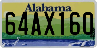 AL license plate 64AX160