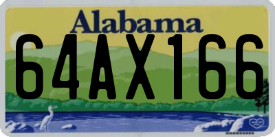 AL license plate 64AX166